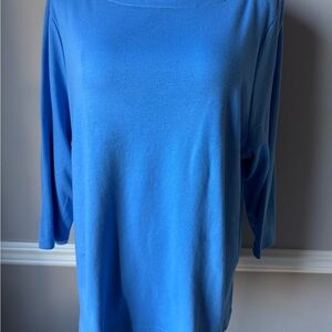 Blue 3/4 Sleeve Top